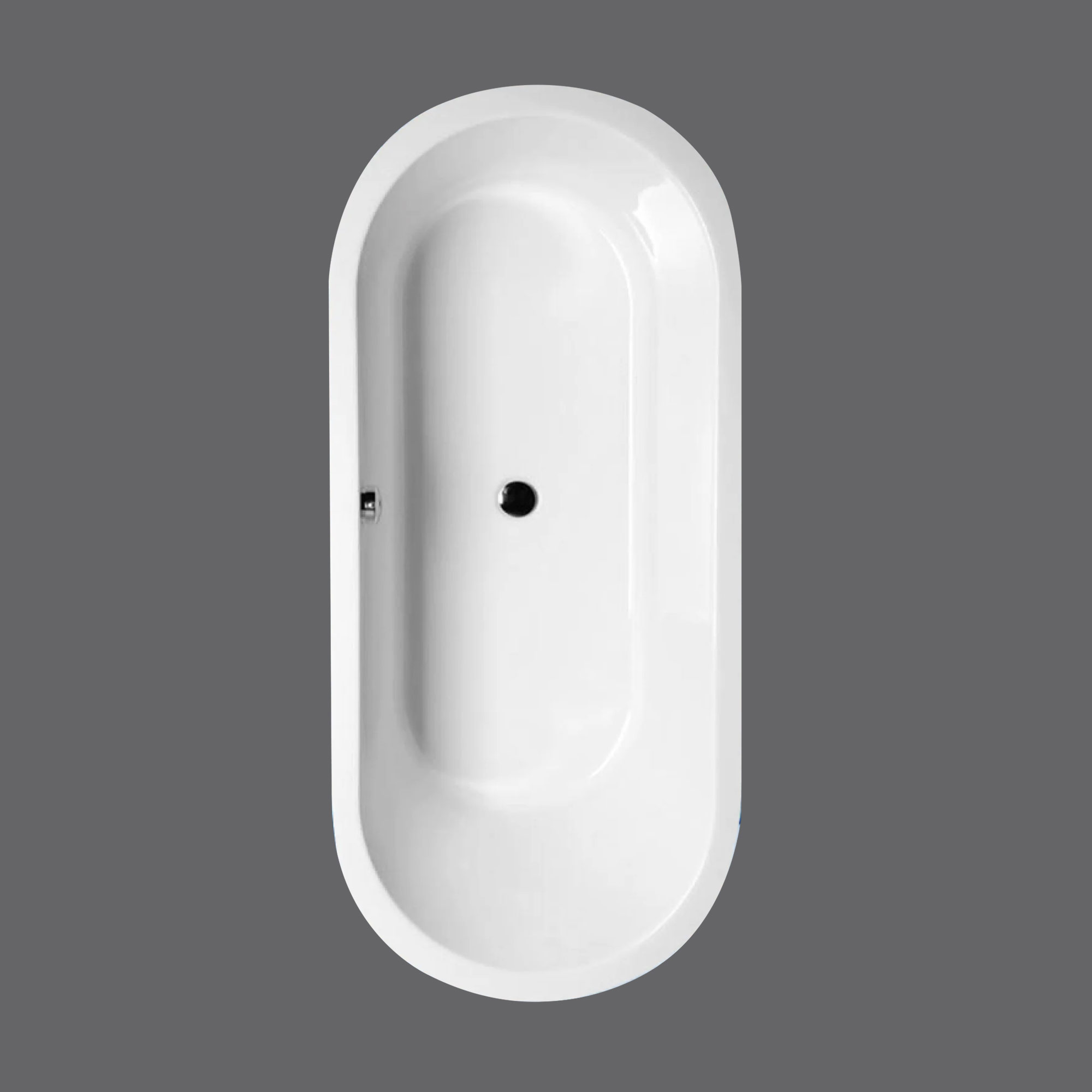 Ovale Badewanne ASTRA O 165x75 cm - extra tief mit 48 cm Ovale Badewanne ASTRA O 165x75 cm - extra tief mit 48 cm