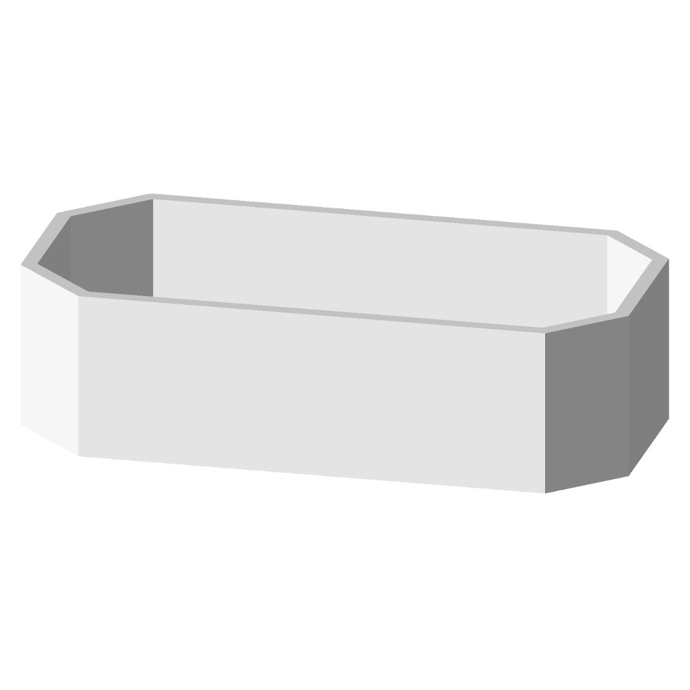 Wannenträger Styropor für 8-Eck-Badewannen Wannenträger Styropor für 8-Eck-Badewannen